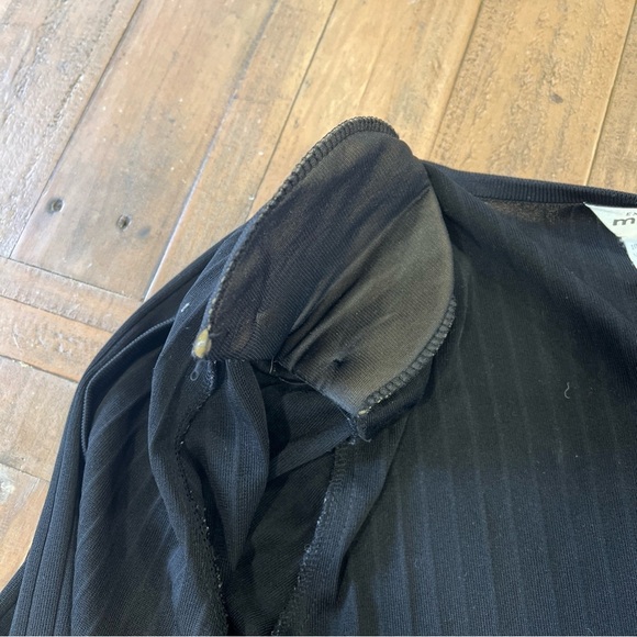 Misook Textured Black Duster Jacket 1X Vintage Cardigan 90’s Open Front Casual - Picture 10 of 11